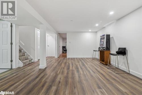 Basement with dark wood-type flooring - 41 Kovac Road, Cambridge, ON - Indoor Photo Showing Other Room