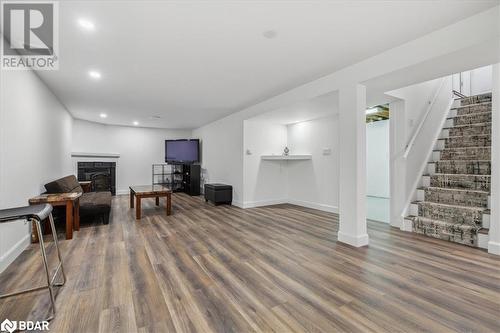 Living room with dark hardwood / wood-style floors - 41 Kovac Road, Cambridge, ON - Indoor Photo Showing Other Room