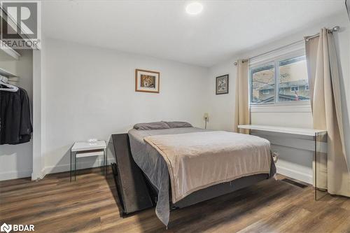 Bedroom with dark hardwood / wood-style flooring - 41 Kovac Road, Cambridge, ON - Indoor Photo Showing Bedroom