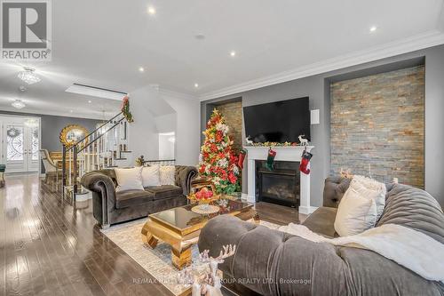 2368 Dobbinton Street, Oshawa, ON - Indoor Photo Showing Living Room With Fireplace