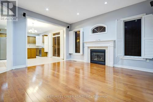 32 Riverglen Street, Brampton, ON - Indoor Photo Showing Living Room With Fireplace