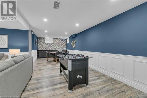 Game room featuring light hardwood / wood-style floors - 46 Halliday Drive Drive, Tavistock, ON - Indoor Photo Showing Other Room