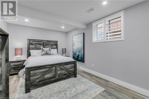 Bedroom with wood-type flooring - 46 Halliday Drive Drive, Tavistock, ON - Indoor Photo Showing Bedroom