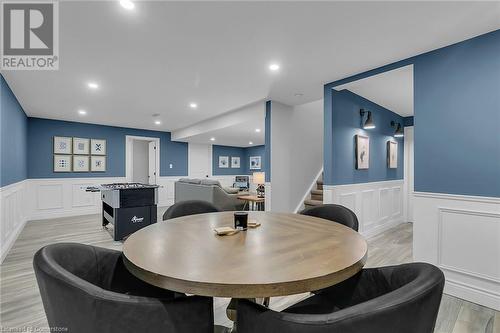 Dining space featuring light hardwood / wood-style flooring - 46 Halliday Drive Drive, Tavistock, ON - Indoor Photo Showing Dining Room