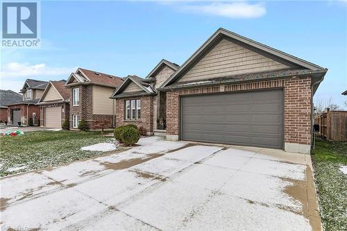 View of front of home featuring a garage - 46 Halliday Drive Drive, Tavistock, ON - Outdoor With Facade