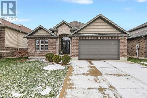 View of front of home with a garage - 46 Halliday Drive Drive, Tavistock, ON - Outdoor With Facade