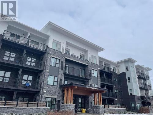 310 - 110 Fergus Avenue, Kitchener, ON - Outdoor With Balcony With Facade