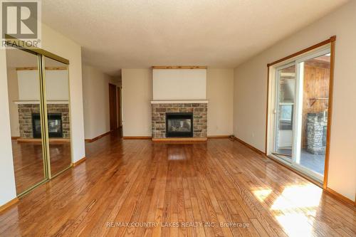 586 Rohallion Road, Kawartha Lakes, ON - Indoor Photo Showing Living Room With Fireplace