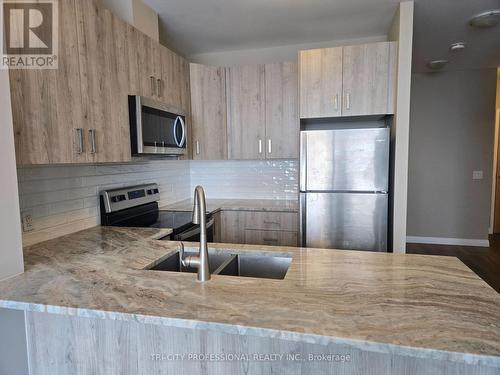 1710 - 104 Garment Street, Kitchener, ON - Indoor Photo Showing Kitchen With Double Sink With Upgraded Kitchen