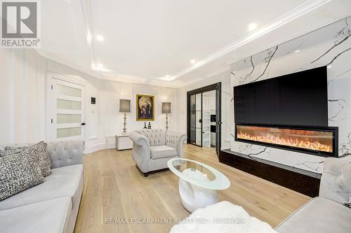 12199 Guelph Line, Milton, ON - Indoor Photo Showing Living Room With Fireplace