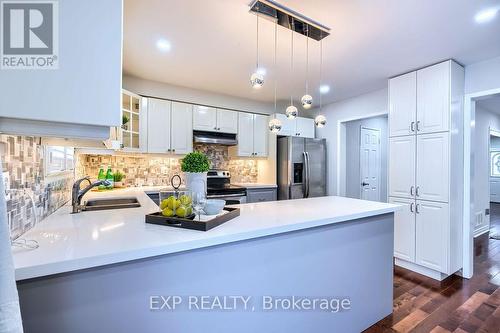 247 Featherstone Road, Milton, ON - Indoor Photo Showing Kitchen With Double Sink With Upgraded Kitchen