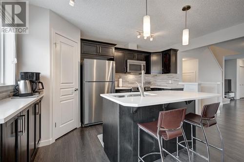 48 Auburn Meadows Boulevard Se, Calgary, AB - Indoor Photo Showing Kitchen With Stainless Steel Kitchen With Double Sink With Upgraded Kitchen