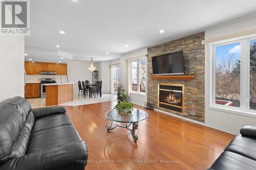 152 Flamborough Way, Ottawa, ON - Indoor Photo Showing Living Room With Fireplace