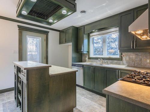 Cuisine - 12 Place Le Marronnier, Saint-Lambert, QC - Indoor Photo Showing Kitchen With Double Sink