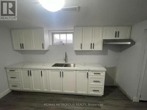 Bsmt - 5793 Dixon Street, Niagara Falls, ON - Indoor Photo Showing Kitchen With Double Sink