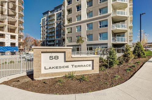 611 - 58 Lakeside Terrace, Barrie, ON - Outdoor With Balcony With Facade