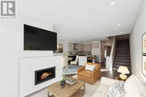 693 Honeydew Street, Ottawa, ON - Indoor Photo Showing Living Room With Fireplace