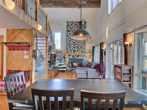 Overall view - 171 Ch. Gagnon, Saint-Mathieu-D'Harricana, QC - Indoor Photo Showing Dining Room With Fireplace