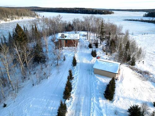 Aerial photo - 171 Ch. Gagnon, Saint-Mathieu-D'Harricana, QC - Outdoor With Body Of Water With View