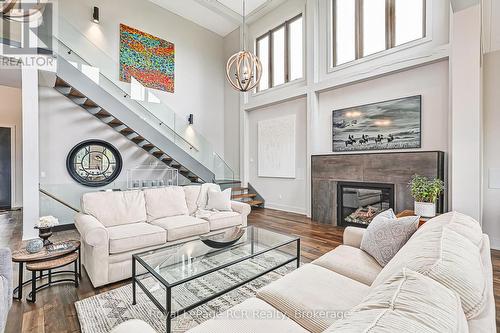 4 Meadowlark Way, Clearview, ON - Indoor Photo Showing Living Room With Fireplace