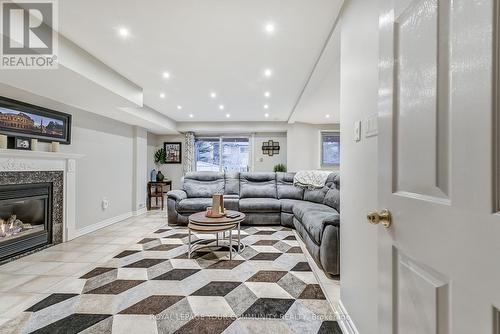 2481 Cobbinshaw Circle, Mississauga, ON - Indoor Photo Showing Living Room With Fireplace