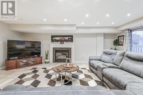 2481 Cobbinshaw Circle, Mississauga, ON - Indoor Photo Showing Living Room With Fireplace