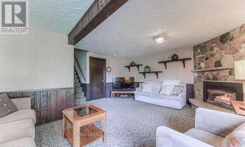 160 Westheights Drive, Kitchener, ON - Indoor Photo Showing Living Room With Fireplace