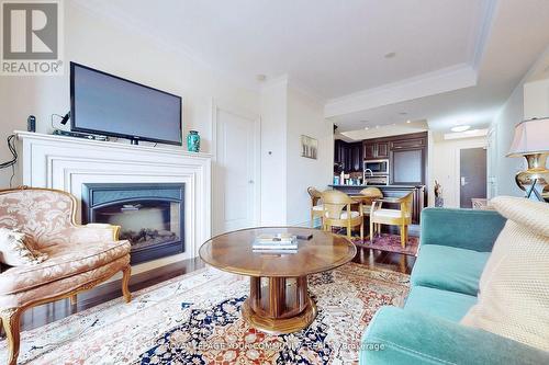 405 - 1717 Avenue Road, Toronto, ON - Indoor Photo Showing Living Room With Fireplace