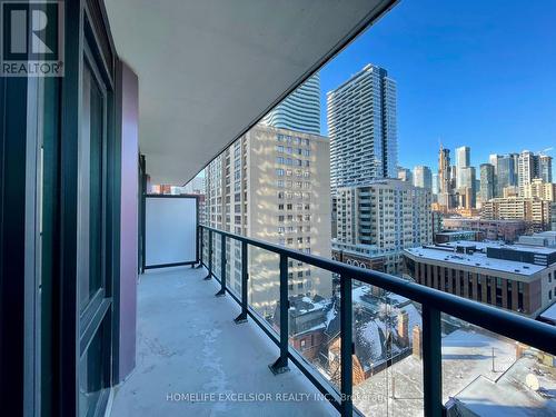 907 - 308 Jarvis Street, Toronto, ON - Outdoor With Balcony With View