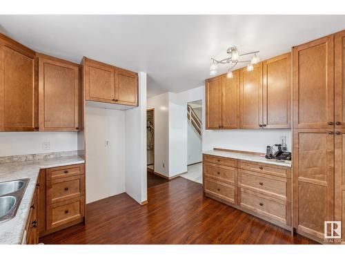 3907 112A St Nw, Edmonton, AB - Indoor Photo Showing Kitchen With Double Sink