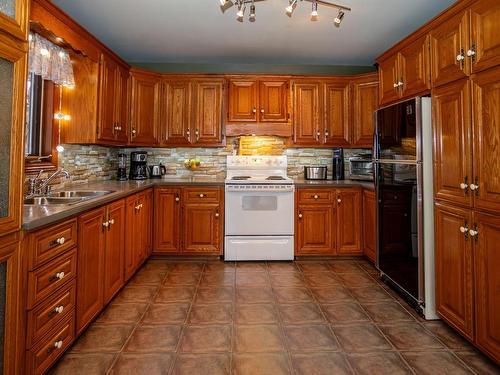 Kitchen - 4381 Route Des Lacs, Saint-Élie-De-Caxton, QC - Indoor Photo Showing Kitchen With Double Sink