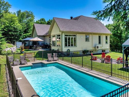 Backyard - 6078 Rue Du Haut-Bois, Val-Morin, QC - Outdoor With In Ground Pool