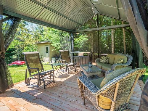 Backyard - 6078 Rue Du Haut-Bois, Val-Morin, QC - Outdoor With Deck Patio Veranda With Exterior