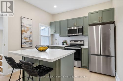 22 Windsor Street, Hamilton, ON - Indoor Photo Showing Kitchen With Stainless Steel Kitchen