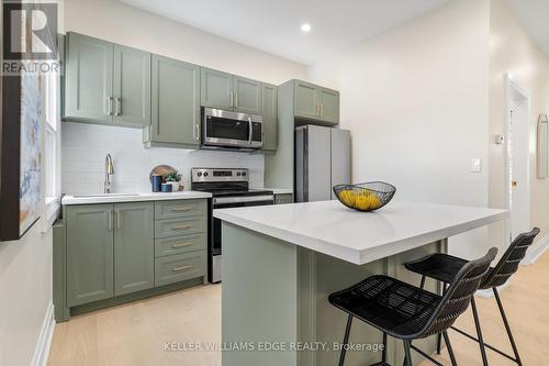 22 Windsor Street, Hamilton, ON - Indoor Photo Showing Kitchen With Stainless Steel Kitchen