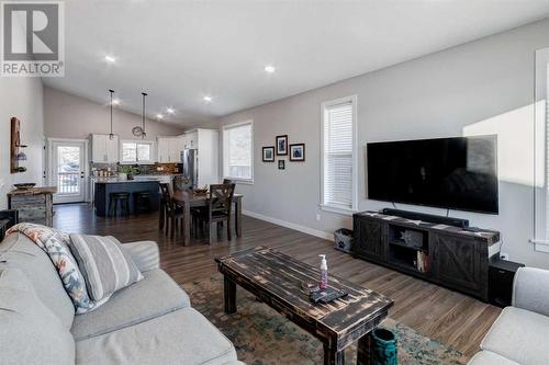 45 Mackenzie Way, Carstairs, AB - Indoor Photo Showing Living Room