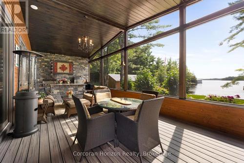 308 O'Hara Point Road, Georgian Bay (Baxter), ON - Outdoor With Deck Patio Veranda With Exterior