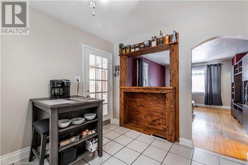 White Tile Floors In Kitchen - 111 Spruce Street, Cambridge, ON - Indoor Photo Showing Other Room