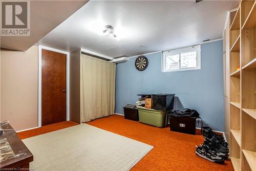 Rec Room With Carpeted Flooring - 111 Spruce Street, Cambridge, ON - Indoor Photo Showing Other Room