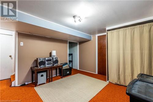 Rec Room With Carpeted Flooring - 111 Spruce Street, Cambridge, ON - Indoor Photo Showing Other Room