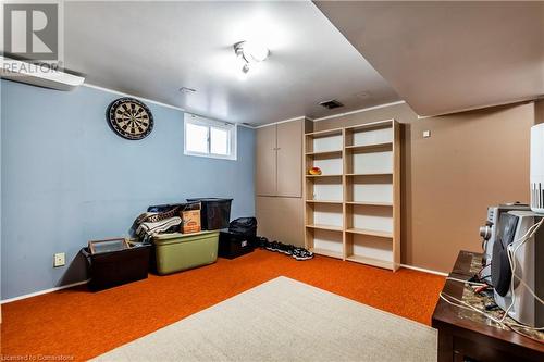 Rec Room With Carpeted Flooring - 111 Spruce Street, Cambridge, ON - Indoor