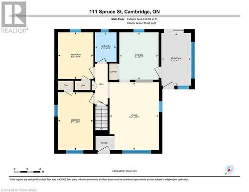 Main Floor Plan - 111 Spruce Street, Cambridge, ON - Other