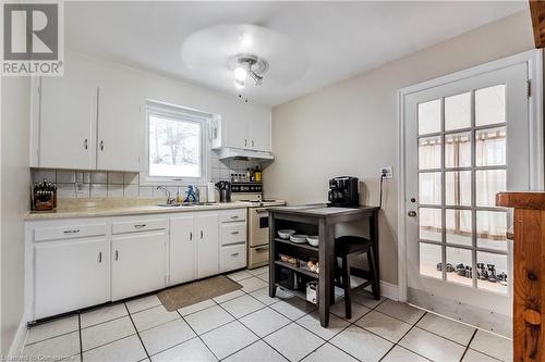 Kitchen With White Cabinetry - 111 Spruce Street, Cambridge, ON - Indoor Photo Showing Kitchen