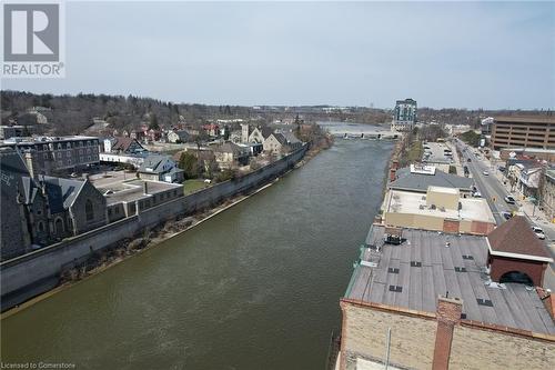 Bird's eye view with a water view - 245 St Andrews Street, Cambridge, ON - Outdoor With Body Of Water With View