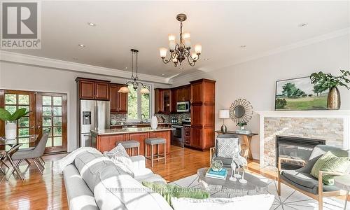 16 Gray Lane, Barrie, ON - Indoor Photo Showing Living Room With Fireplace