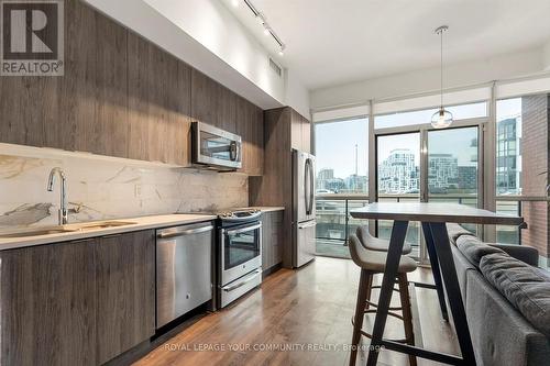 710 - 50 Bruyeres Mews, Toronto, ON - Indoor Photo Showing Kitchen With Stainless Steel Kitchen With Upgraded Kitchen