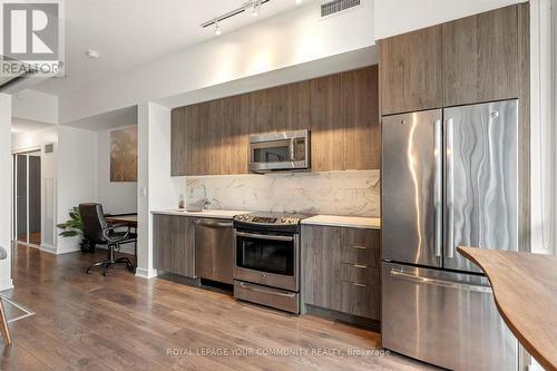 710 - 50 Bruyeres Mews, Toronto, ON - Indoor Photo Showing Kitchen With Stainless Steel Kitchen With Upgraded Kitchen