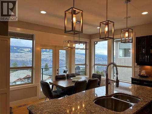 Dining room - 12686 Cliffshore Drive, Lake Country, BC - Indoor Photo Showing Kitchen With Double Sink