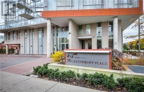 709 - 30 Canterbury Place, Toronto, ON - Outdoor With Balcony With Facade