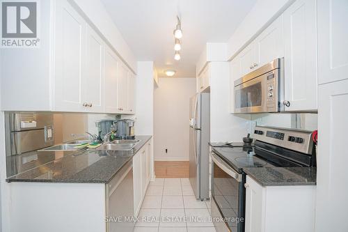 908 - 1 Elm Drive, Mississauga, ON - Indoor Photo Showing Kitchen With Stainless Steel Kitchen With Double Sink With Upgraded Kitchen